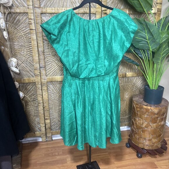The Clothing Company Womens Ruffle Detail Short Dress Green Size Large - Picture 8 of 8